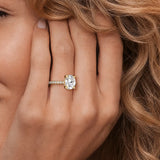 In-Stock Micropavé Oval Engagement Ring