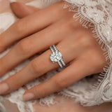 In-Stock Micropavé Oval Engagement Ring