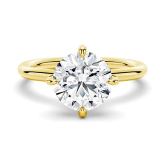 Four-Prong Solitaire Moissanite Engagement Ring - MSBLUE Jewelry