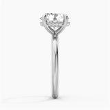 Oval Solitaire Moissanite Engagement Ring
