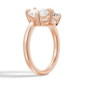 Toi et Moi Emerald Cut & Pear Cut Engagement Ring - MSBLUE Jewelry