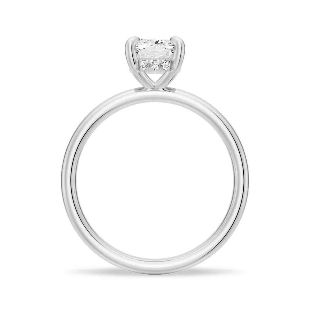 1.5 CT. Elegant Cushion-Cut Solitaire Engagement Ring - MSBLUE Jewelry