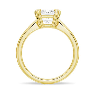 Emerald-Cut Solitaire Moissanite Engagement Ring - MSBLUE Jewelry