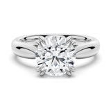 3 CT. Round-Cut Solitaire Moissanite Engagement Ring