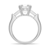 Brilliant Solitaire Round Cut Engagement Ring With Accents