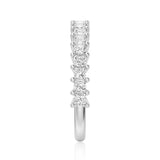 Princess Cut Moissanite Half Eternity Band - MSBLUE Jewelry