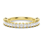 Princess Cut Moissanite Half Eternity Band - MSBLUE Jewelry