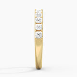 1.65 ctw Princess Cut Moissanite Half Eternity Band