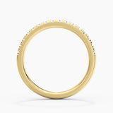 French Pave Round Cut Moissanite Eternity Band