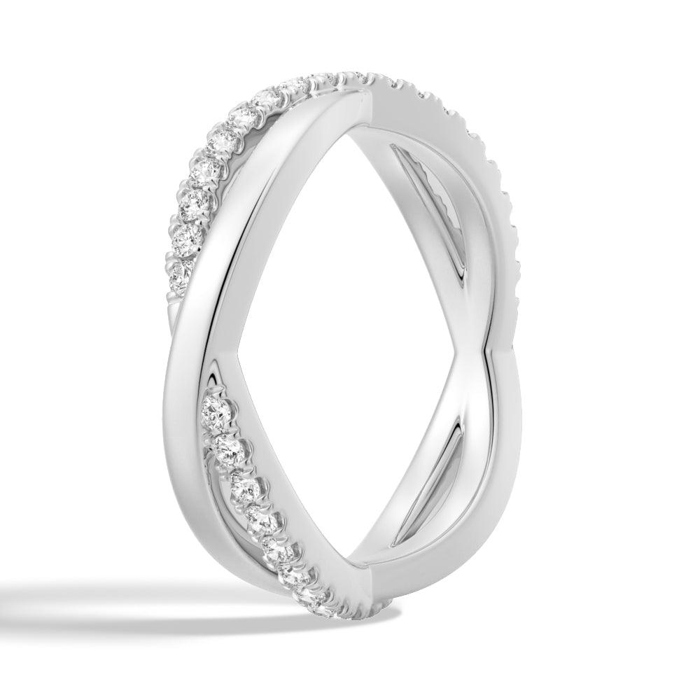 Infinunity Band Classic Infinity Moissanite Eternity Wedding Band – MSBLUE Jewelry