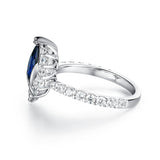 "ENDLESS BLUE" Pear Shaped Sapphire Ring