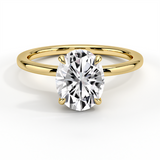 Classic Four-Prong Oval Cut Engagement Ring