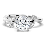 "Leafy Promise Green Protector" Moissanite Engagement Ring