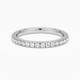 Classic French Pave Moissanite Anniversary Band