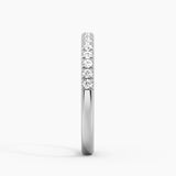 Classic French Pave Moissanite Anniversary Band