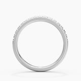 Classic French Pave Moissanite Anniversary Band