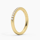 Classic French Pave Moissanite Anniversary Band