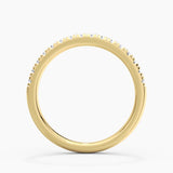Classic French Pave Moissanite Anniversary Band