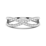 Infinity Twist Moissanite Anniversary Ring - MSBLUE Jewelry