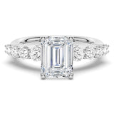 Classic Shared-Prong Emerald Cut Engagement Ring