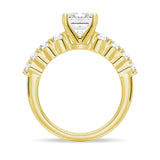 Classic Shared-Prong Emerald Cut Engagement Ring