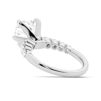 Classic Shared-Prong Heart Shaped Engagement Ring - MSBLUE Jewelry