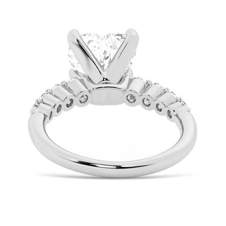 Classic Shared-Prong Heart Shaped Engagement Ring - MSBLUE Jewelry