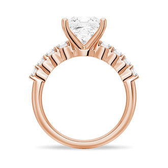 Classic Shared-Prong Princess Cut Engagement Ring - MSBLUE JEWELRY