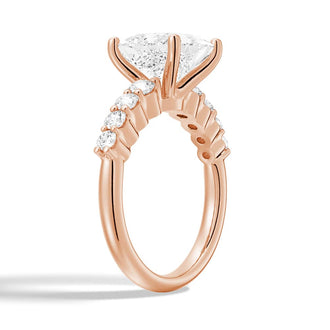 Classic Shared-Prong Princess Cut Engagement Ring - MSBLUE JEWELRY