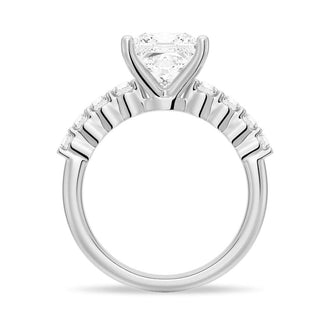 Classic Shared-Prong Princess Cut Engagement Ring - MSBLUE JEWELRY