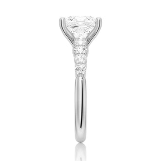 Classic Shared-Prong Princess Cut Engagement Ring - MSBLUE JEWELRY