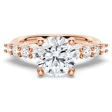 Classic Shared-Prong Round Cut Moissanite Engagement Ring