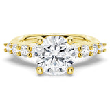 Classic Shared-Prong Round Cut Moissanite Engagement Ring