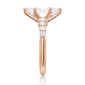 Classic Shared-Prong Marquise Cut Moissanite Engagement Ring - MSBLUE JEWELRY