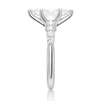 Classic Shared-Prong Marquise Cut Moissanite Engagement Ring - MSBLUE JEWELRY