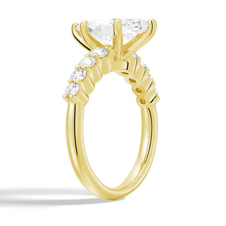 Classic Shared-Prong Marquise Cut Moissanite Engagement Ring - MSBLUE JEWELRY