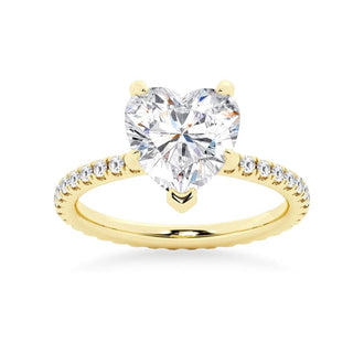 Heart Shaped Engagement Ring - MSBLUE Jewelry