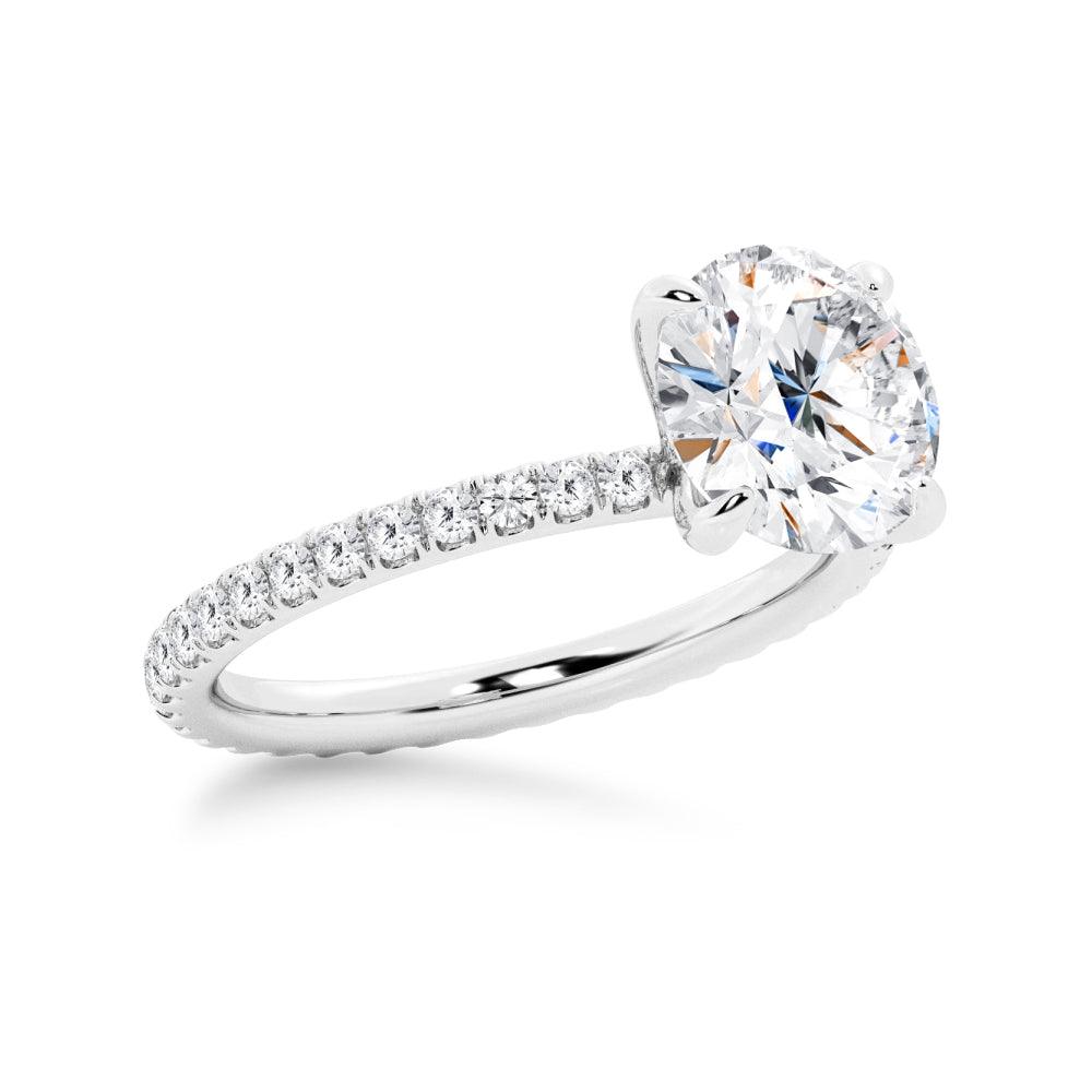 Round Cut Engagement Ring - MSBLUE Jewelry