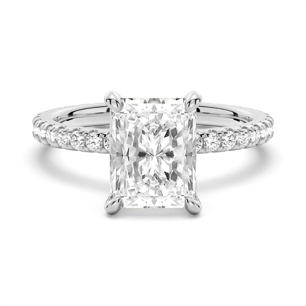 Radiant Cut Engagement Ring - MSBLUE JEWELRY