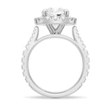 NEW Cushion Cut Split-Shank Halo Engagement Ring