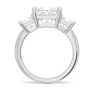 Princess Cut Three Stone Engagement Ring - MSBLUE JEWELRY