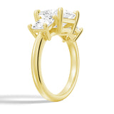 Princess Cut Three Stone Engagement Ring