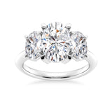 NEW Oval Cut Three Stone Moissanite Engagement Ring