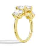 NEW Cushion Cut Three Stone Engagement Ring