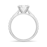 NEW Cushion Cut Split-Shank Moissanite Engagement Ring