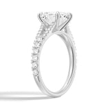 NEW Cushion Cut Split-Shank Moissanite Engagement Ring