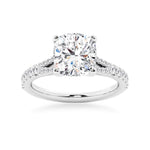 NEW Cushion Cut Split-Shank Engagement Ring - MSBLUE Jewelry