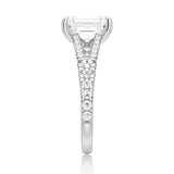 Emerald Cut Split-Shank Engagement Ring