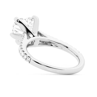 Heart Shaped Split-Shank Engagement Ring - MSBLUE Jewelry