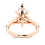 NEW Marquise Cut Split-Shank Moissanite Engagement Ring